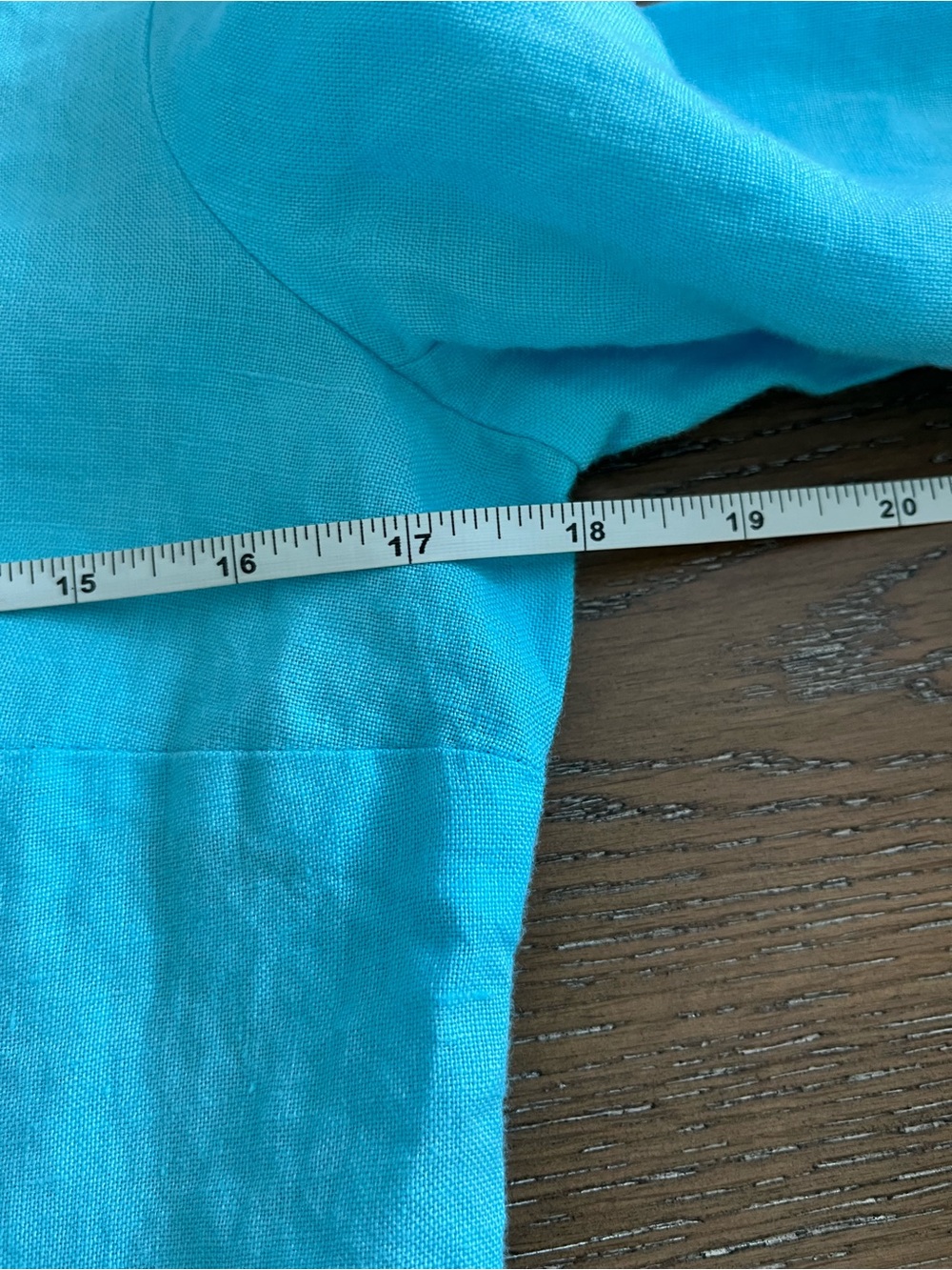 Talbots Bright Aqua Linen Shirt Jacket Size 6 - Picture 9 of 14